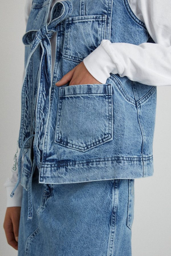 Gilets | dilly gilet - denim None | Damson Madder Women - Image 3