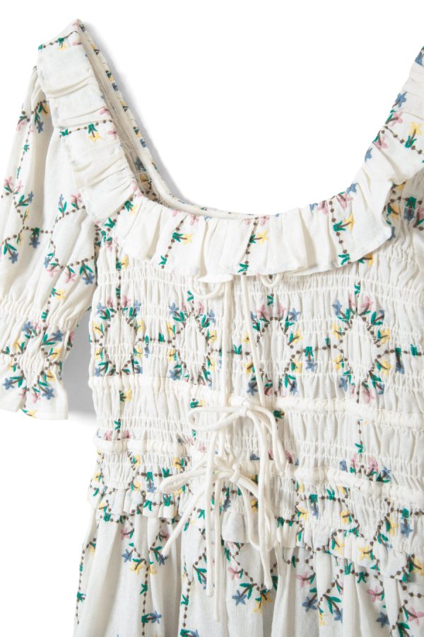 Dresses Women | heidi embroidered midi dress None Damson Madder - Image 2