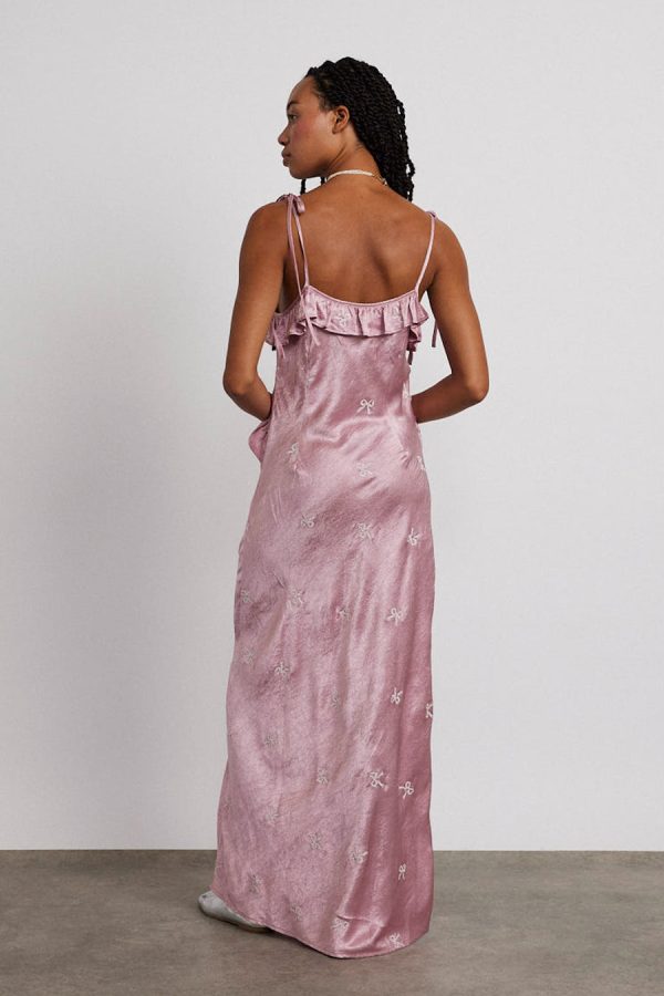 Dresses | kiki embroidered dress - pink bow None | Damson Madder Women - Image 2