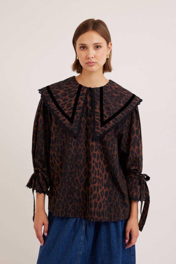 Tops | candice blouse - leopard None - Damson Madder Women