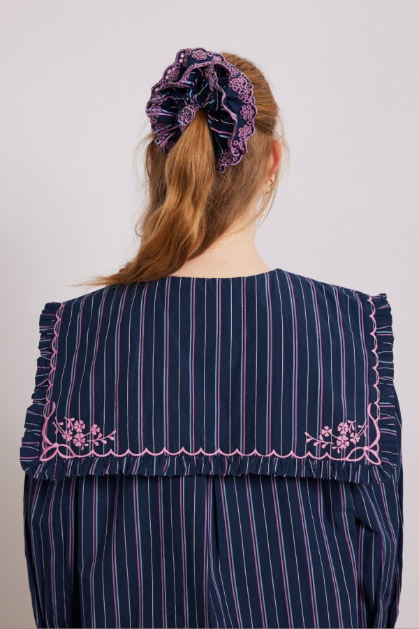 Tops | Women Damson Madder nordine blouse - navy stripe None - Image 4