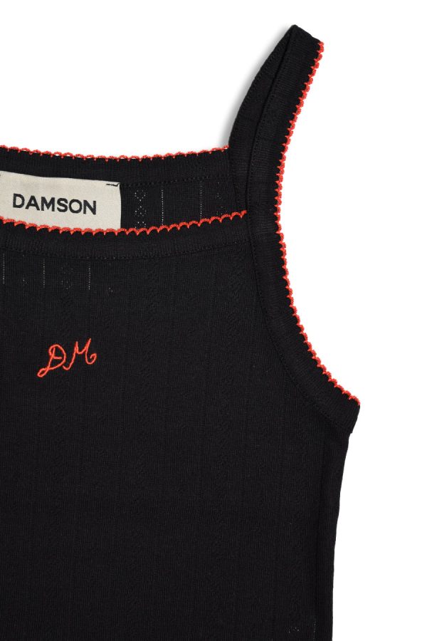 Damson Madder dm cami top - black pointelle None | Women Tops - Image 2