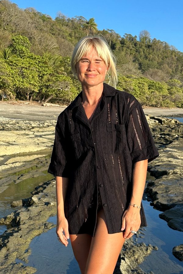 Tops | chlo shirt - black broderie None - Damson Madder Women