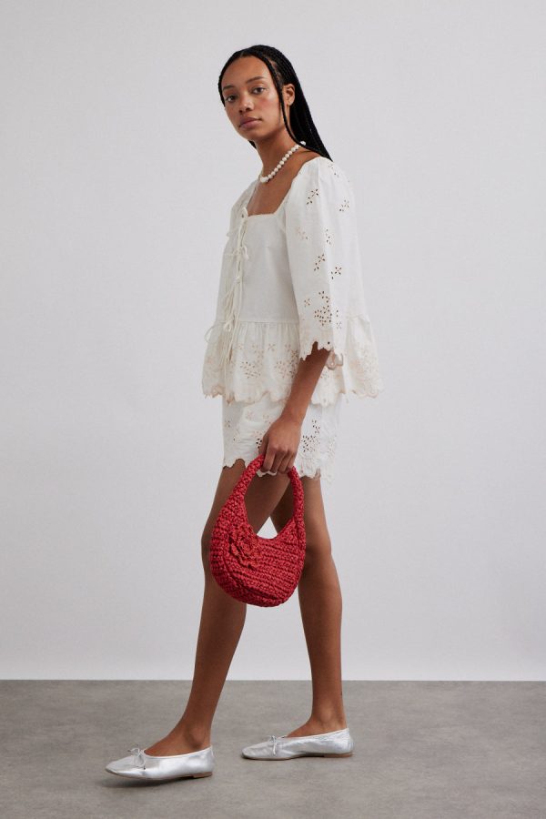 Tops Women | lana blouse - broderie None Damson Madder - Image 4