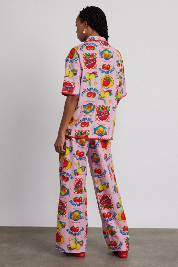 Women chlo shirt - fruit labels None | Tops Damson Madder - Image 7