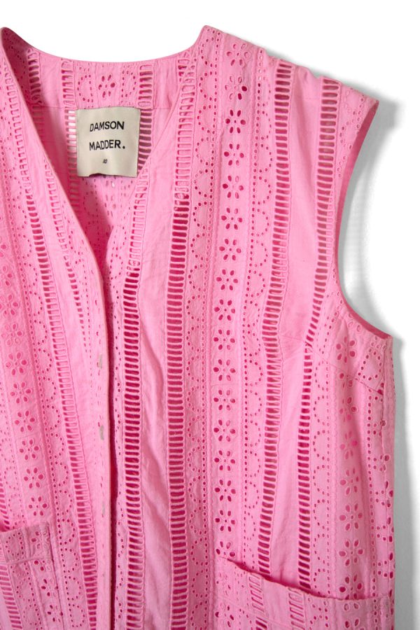Tops Damson Madder Women | alys vest - pink broderie None - Image 6