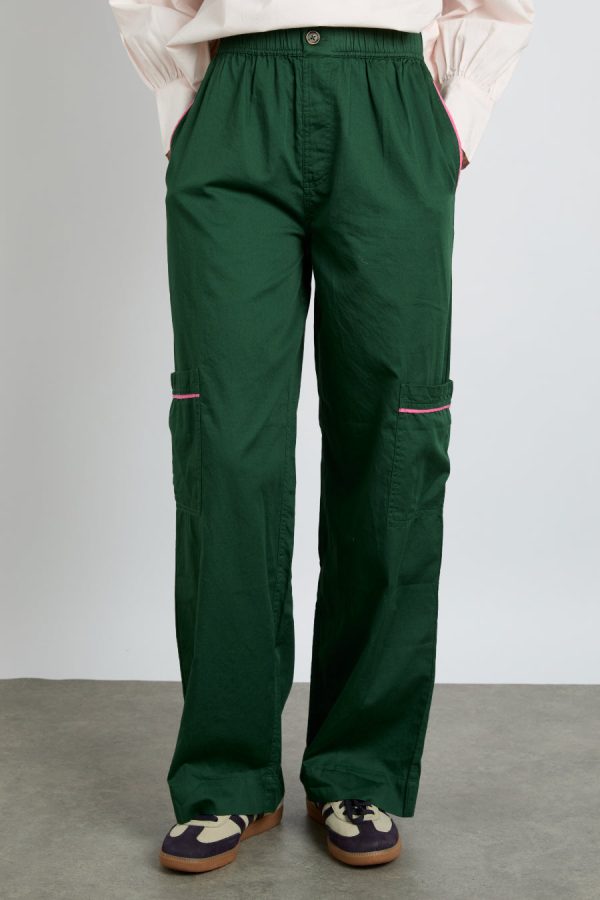 harrison trousers - green None Women | Bottoms Damson Madder - Image 4