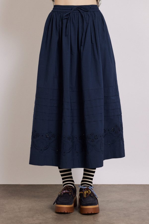 Damson Madder Bottoms | Women | kelsey midi skirt - navy None - Image 2