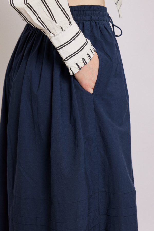 Damson Madder Bottoms | Women | kelsey midi skirt - navy None - Image 3