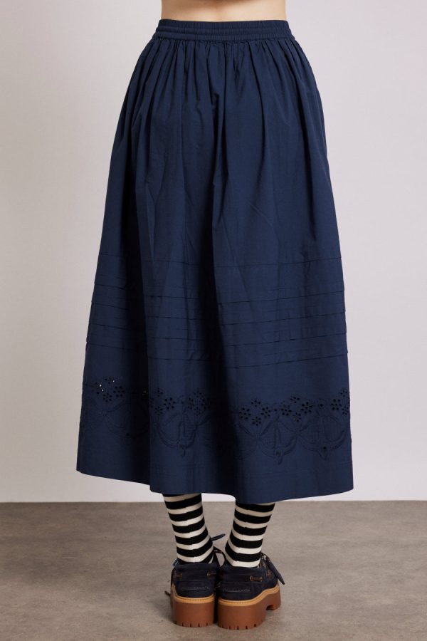 Damson Madder Bottoms | Women | kelsey midi skirt - navy None - Image 6