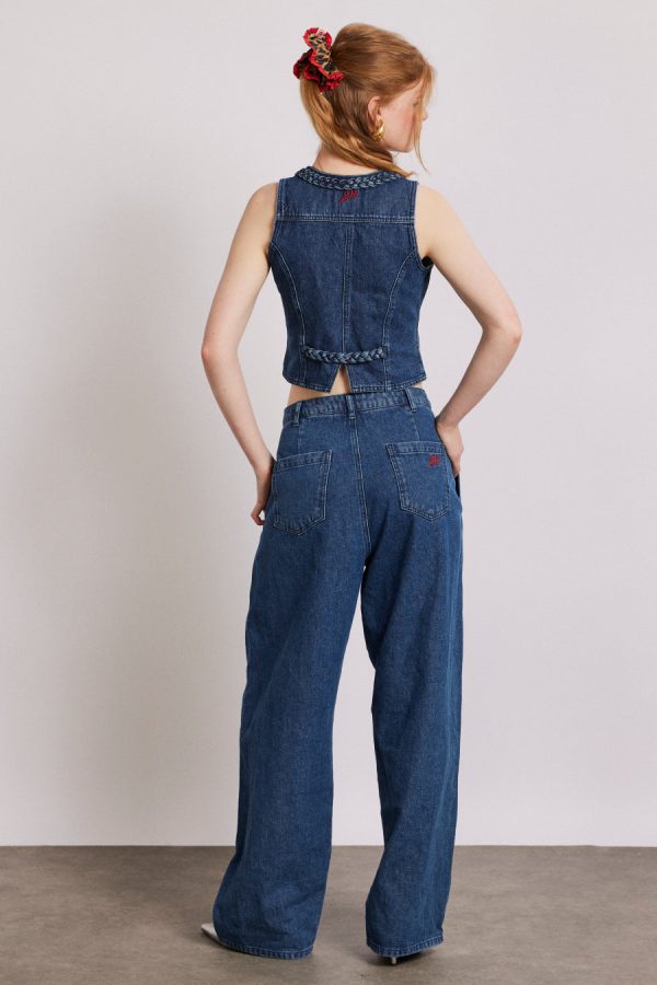 Women Bottoms | Damson Madder sailor jeans - vintage wash None - Image 2