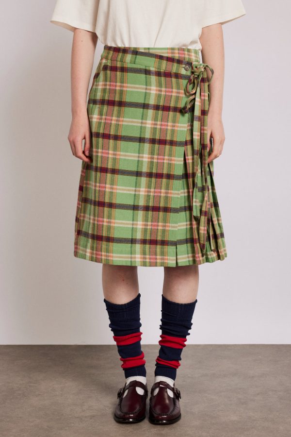 Bottoms Damson Madder Women | kat kilt - green check None - Image 4
