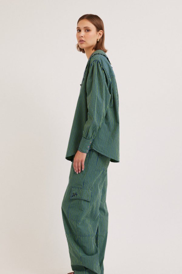Bottoms Damson Madder | Women rocket cargos - stripe None - Image 4