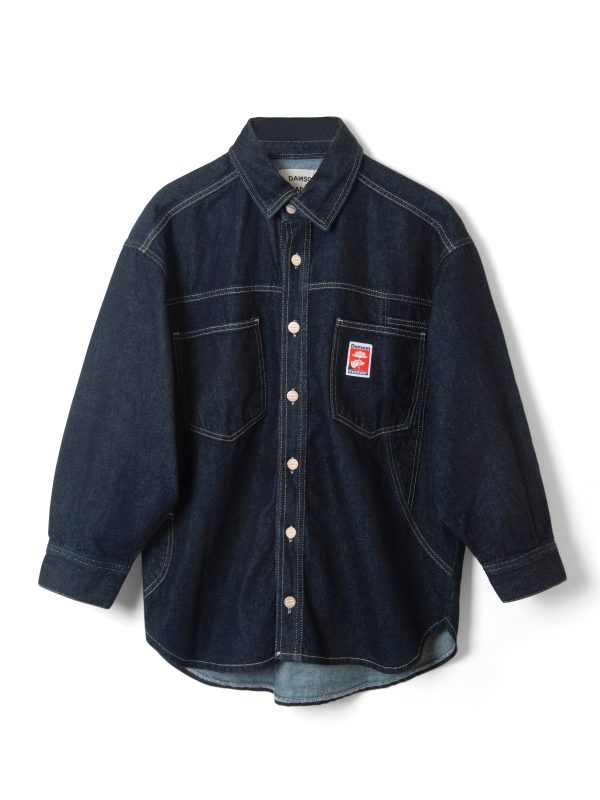 Denim | nova oversized shacket - indigo None | Damson Madder Women - Image 3