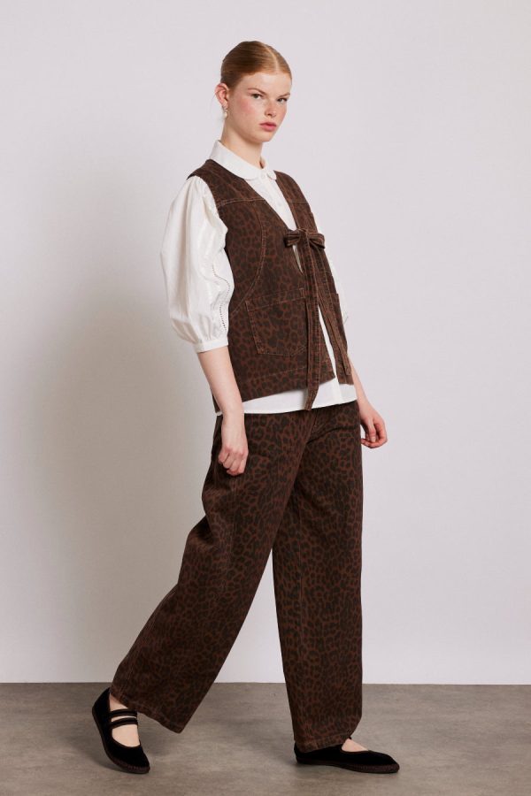 Women Damson Madder dion jeans - dark leopard overdye None | Denim