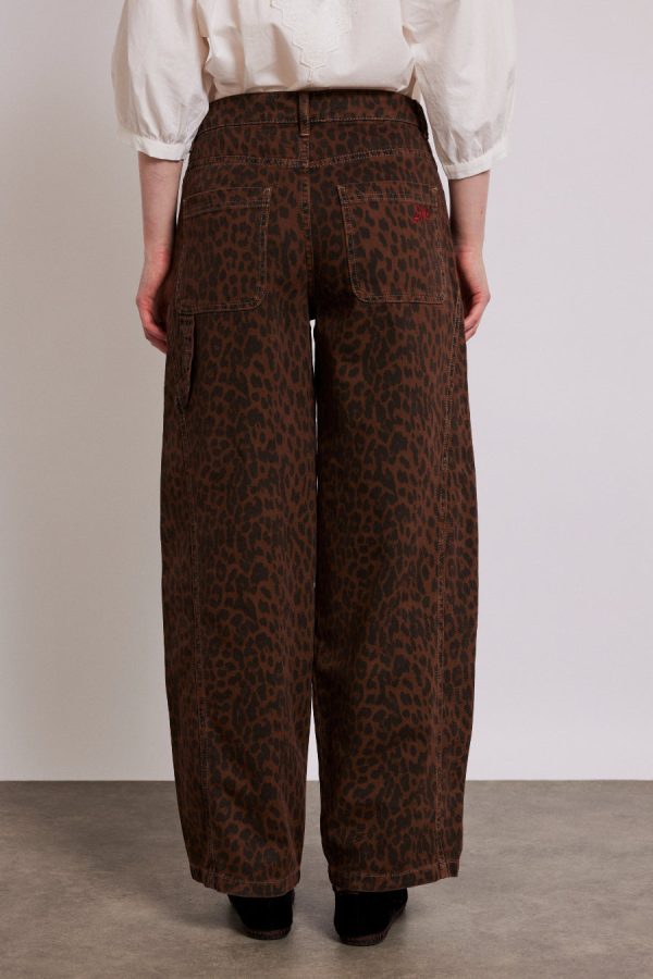 Women Damson Madder dion jeans - dark leopard overdye None | Denim - Image 2