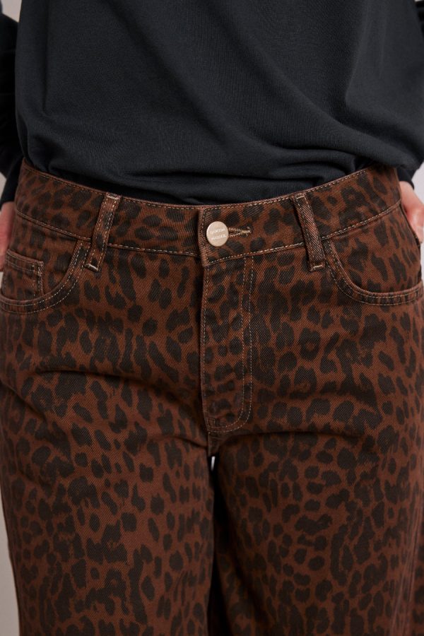 Women Damson Madder dion jeans - dark leopard overdye None | Denim - Image 4