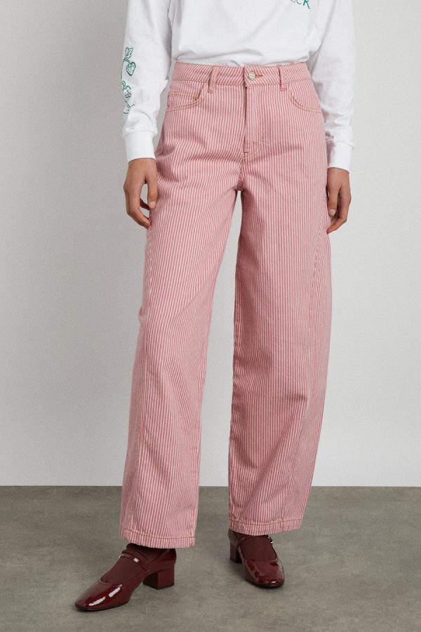 Denim Damson Madder Women | dion jean - pink stripe None - Image 4
