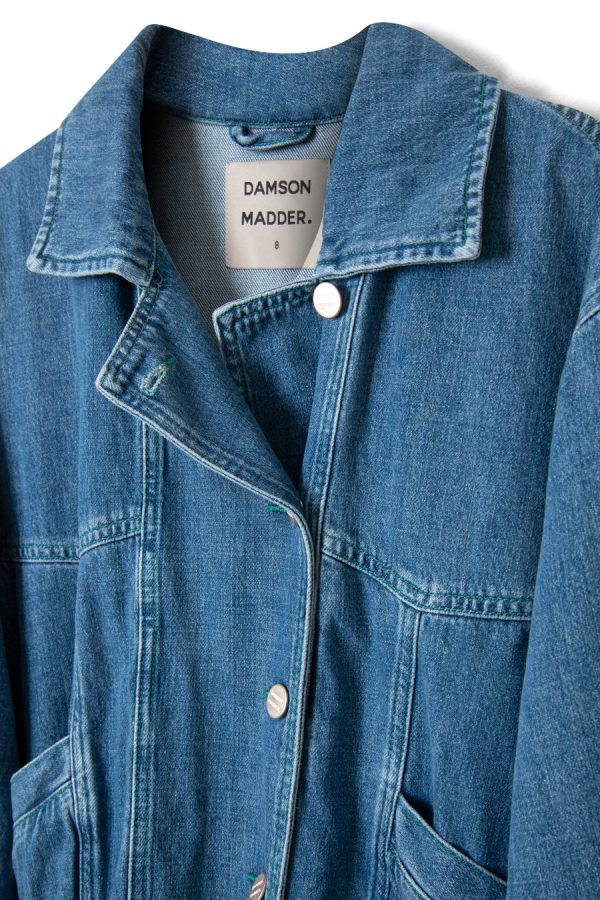 claudia bomber - vintage wash None Women | Denim Damson Madder - Image 4