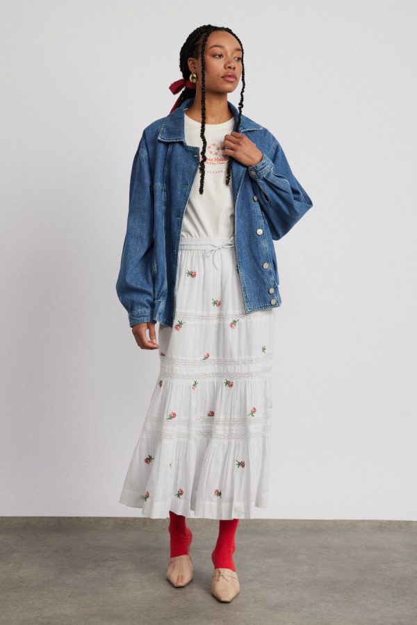 claudia bomber - vintage wash None Women | Denim Damson Madder - Image 7