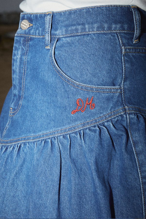 fin midi skirt None Women | Denim Damson Madder - Image 3