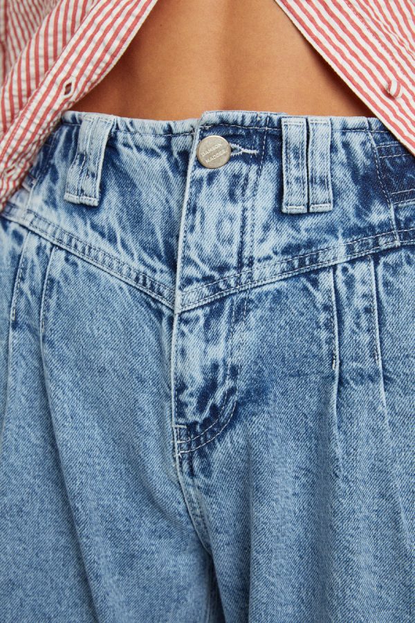 babysitter jean - embroidered bow None | Denim Damson Madder Women - Image 7