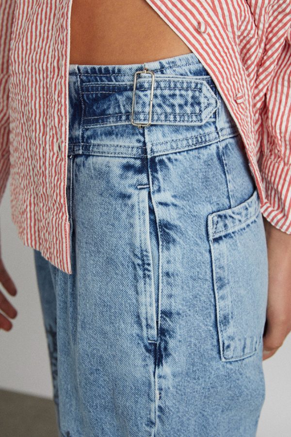 babysitter jean - embroidered bow None | Denim Damson Madder Women - Image 2