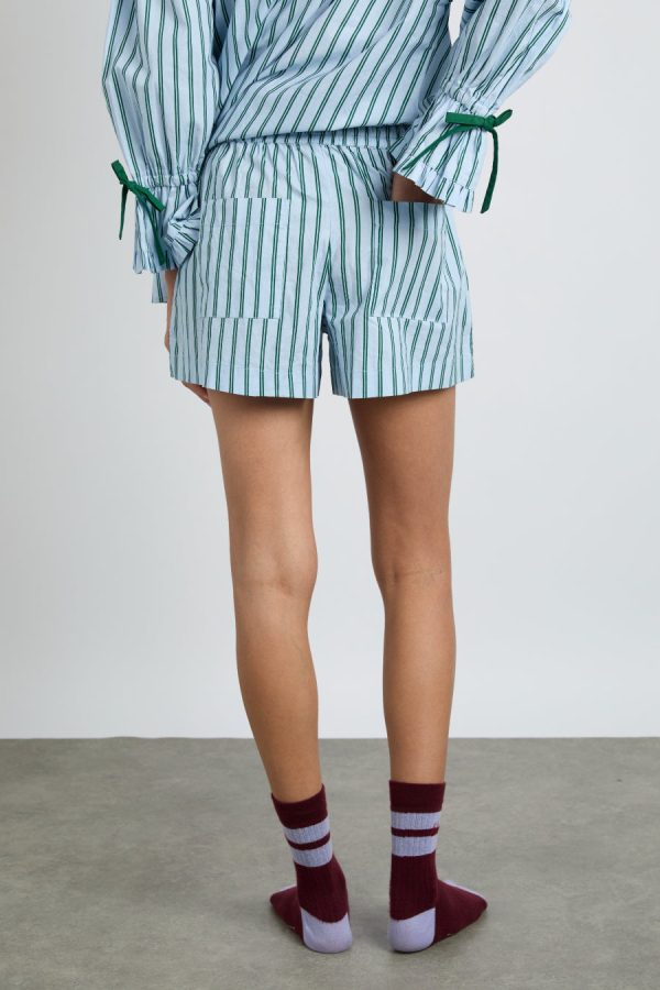 Women krissy pj boxer - blue stripe None | Nightwear Damson Madder - Image 6