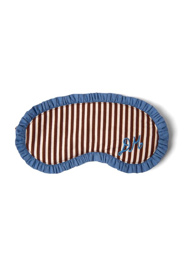 Nightwear Women | antonella pj eye mask - choc stripe None Damson Madder - Image 4