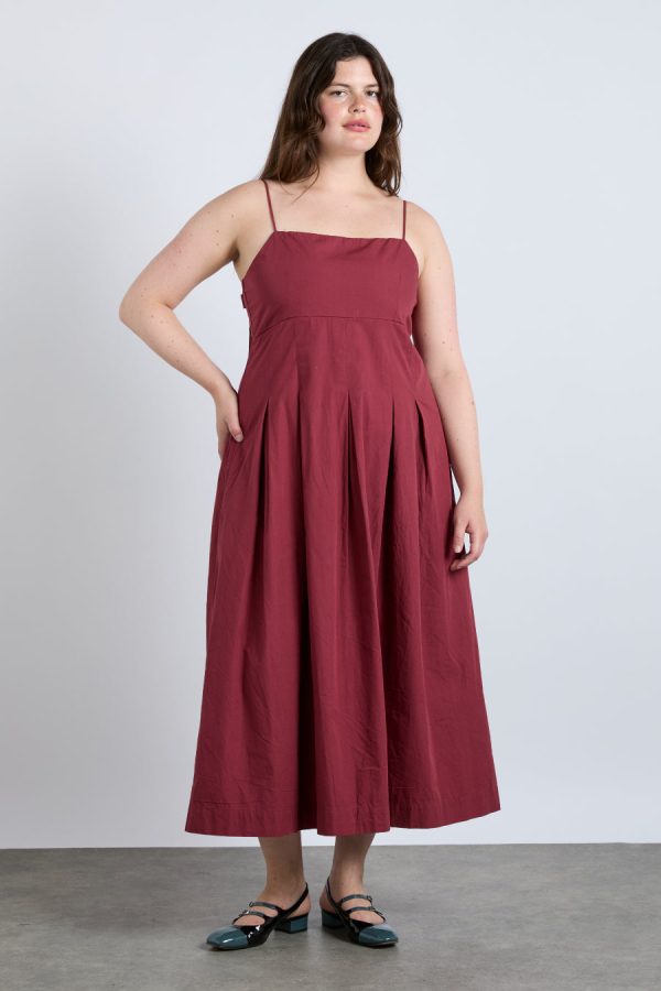 Occasion Wear Women | iris bow midi dress None Damson Madder - Image 7