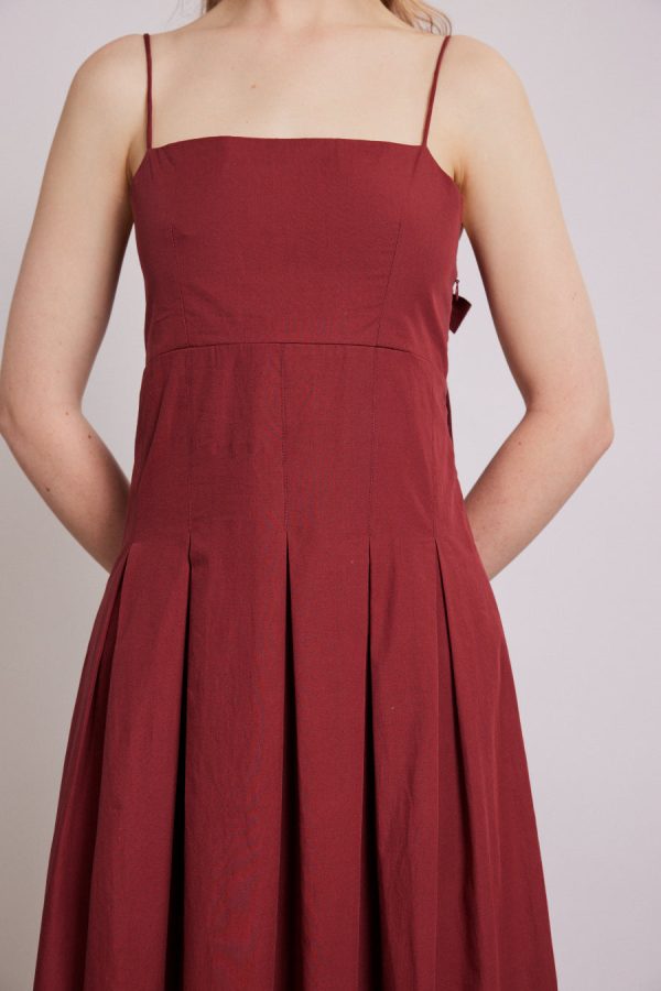 Occasion Wear Women | iris bow midi dress None Damson Madder - Image 5