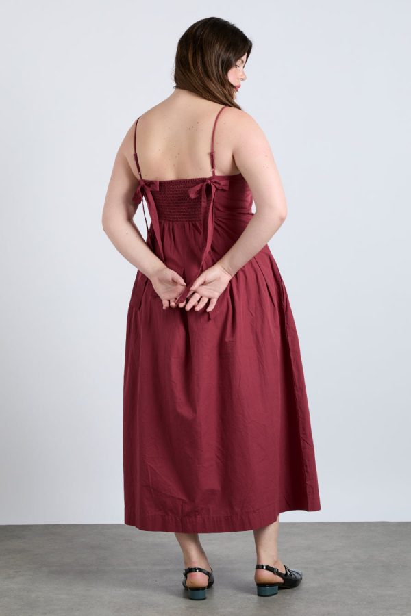 Occasion Wear Women | iris bow midi dress None Damson Madder - Image 2