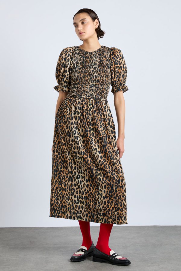 Occasion Wear Women | bluebelle midi dress - leopard None Damson Madder - Image 9