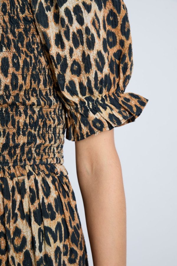 Occasion Wear Women | bluebelle midi dress - leopard None Damson Madder - Image 10