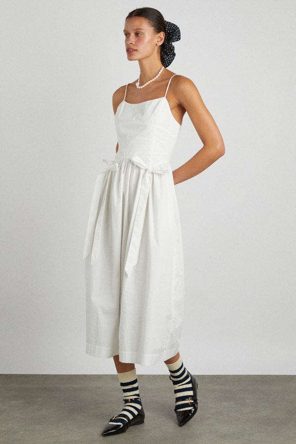 Occasion Wear | Women Damson Madder penelope apron dress - white None - Image 5