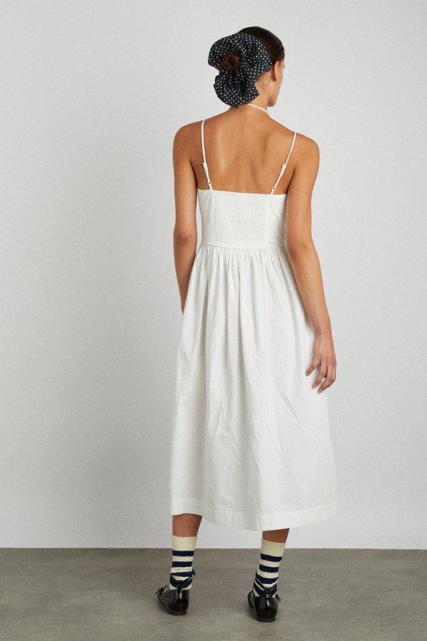 Occasion Wear | Women Damson Madder penelope apron dress - white None - Image 2