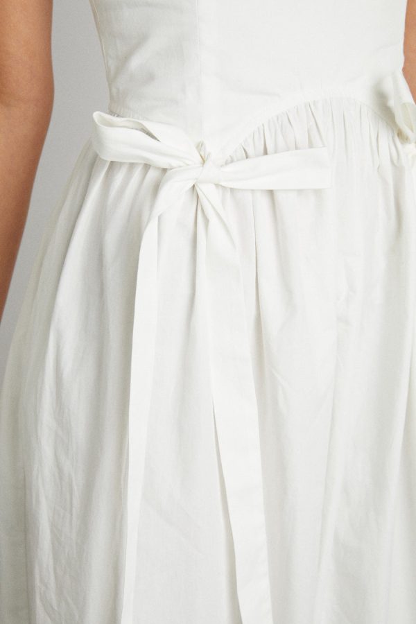 Occasion Wear | Women Damson Madder penelope apron dress - white None - Image 3