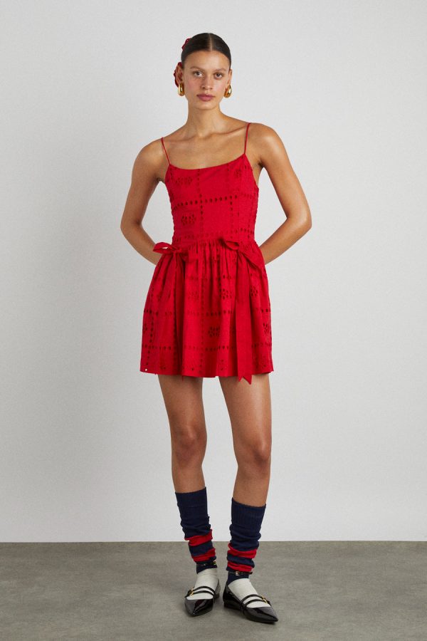 Damson Madder Occasion Wear | Women | penelope mini - red broderie None
