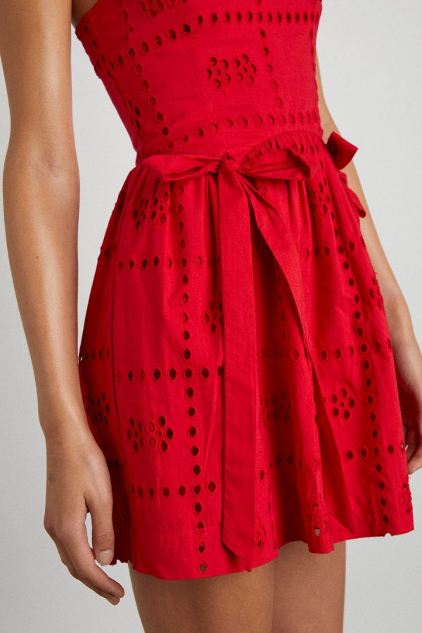 Damson Madder Occasion Wear | Women | penelope mini - red broderie None - Image 3