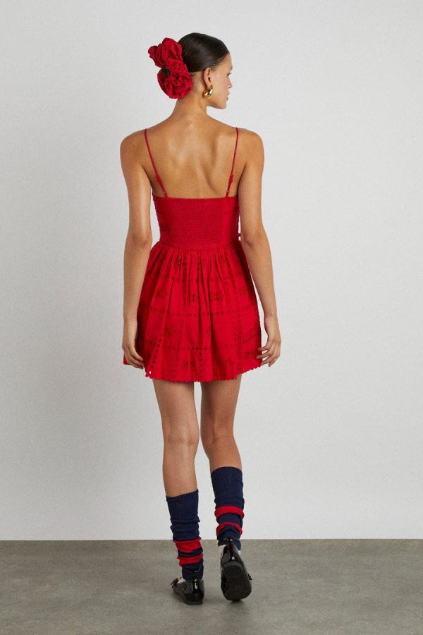 Damson Madder Occasion Wear | Women | penelope mini - red broderie None - Image 2