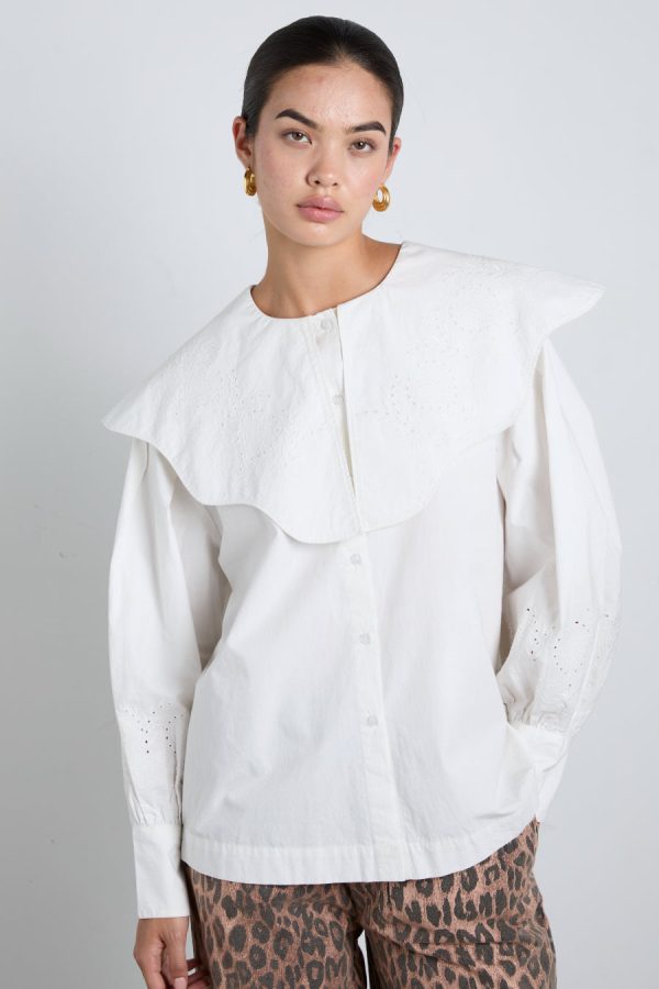 Occasion Wear Women | romeo embroidered blouse - white None Damson Madder