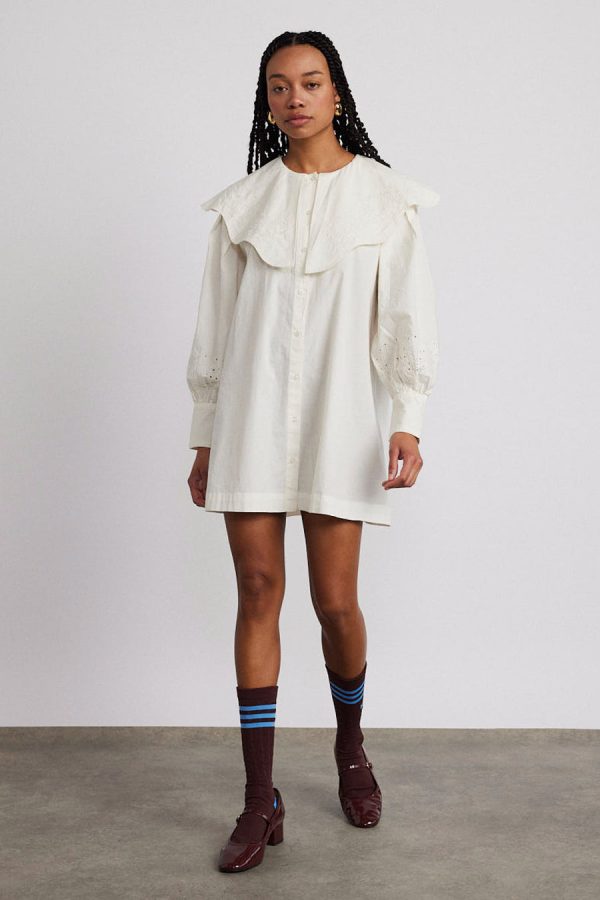 Damson Madder mimi mini dress - off white broderie None | Women Occasion Wear