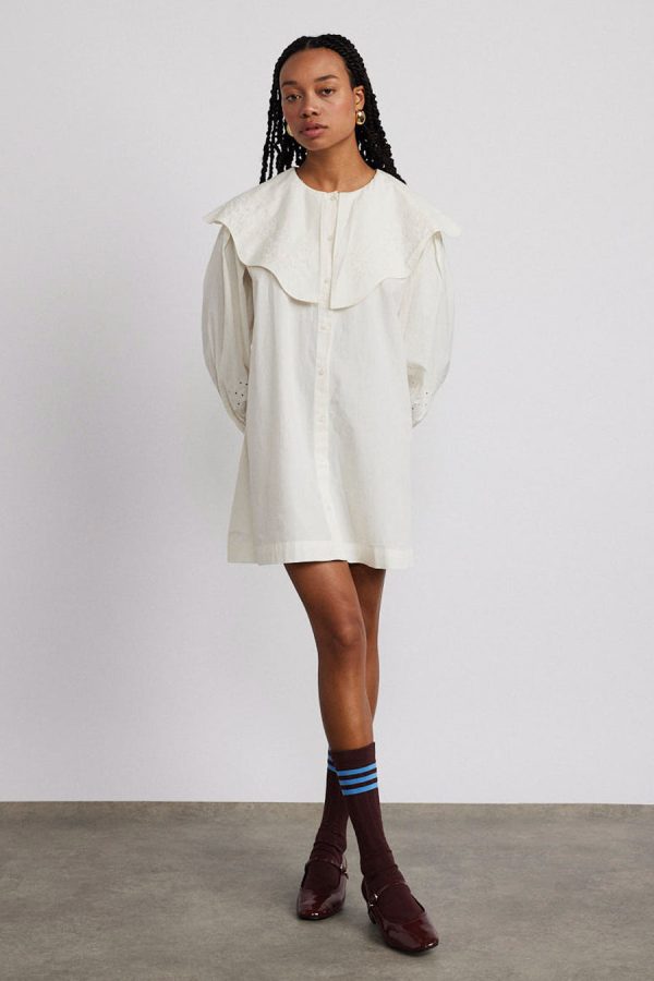 Damson Madder mimi mini dress - off white broderie None | Women Occasion Wear - Image 3