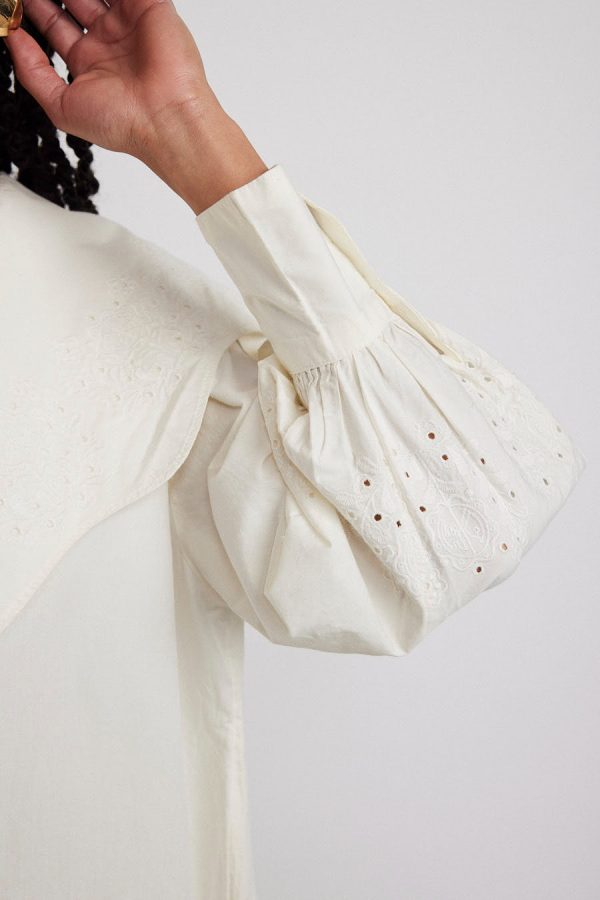 Damson Madder mimi mini dress - off white broderie None | Women Occasion Wear - Image 6