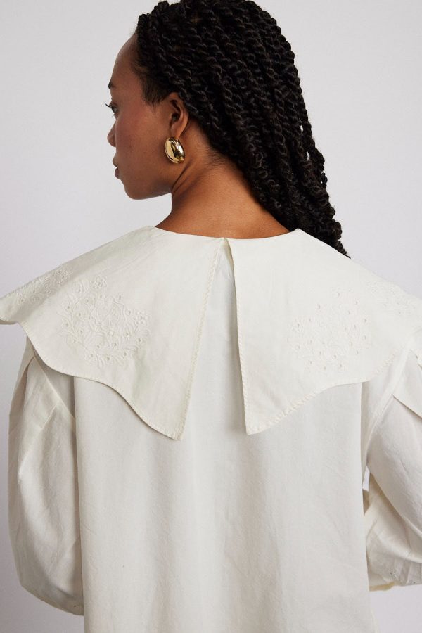 Damson Madder mimi mini dress - off white broderie None | Women Occasion Wear - Image 7