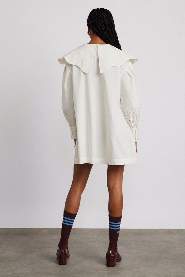Damson Madder mimi mini dress - off white broderie None | Women Occasion Wear - Image 4