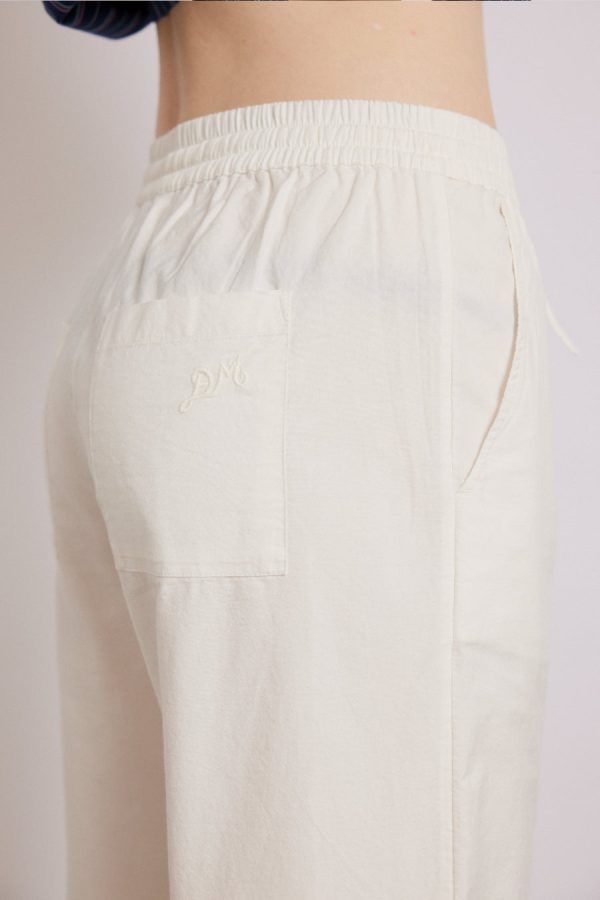 Women lana trousers - white broderie None | Co-ords Damson Madder - Image 5