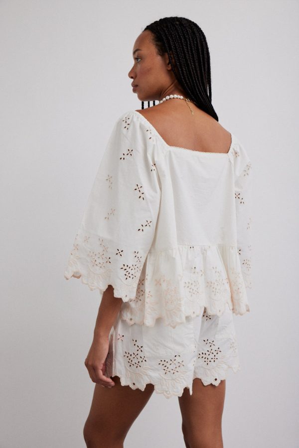 Co-ords | lana shorts - broderie None - Damson Madder Women - Image 4
