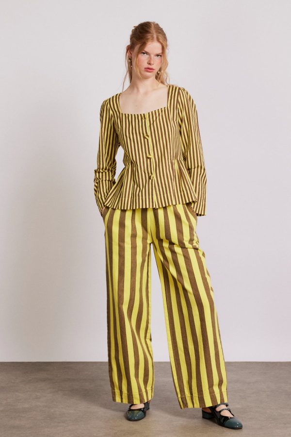 Co-ords | eloise stripe blouse None - Damson Madder Women - Image 4