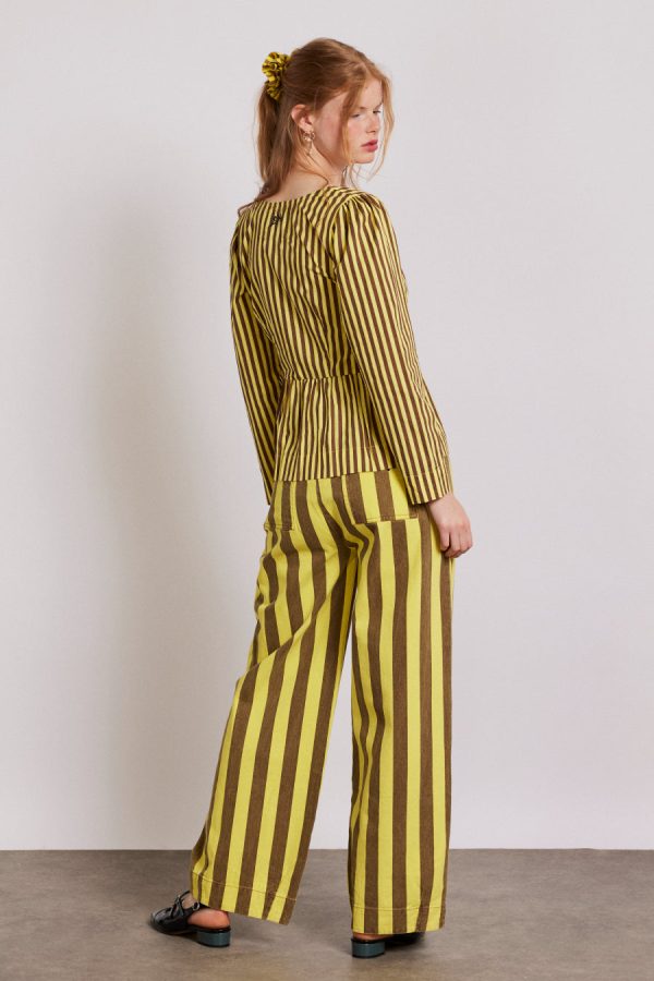 Co-ords | eloise stripe blouse None - Damson Madder Women - Image 2